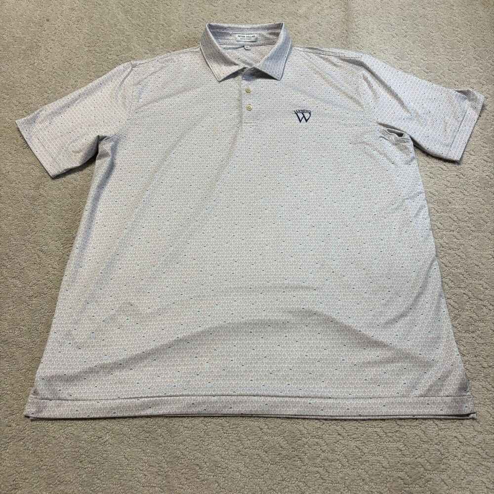 Peter Millar Summer Comfort Men’s XL Wexford Golf Club Print Polo